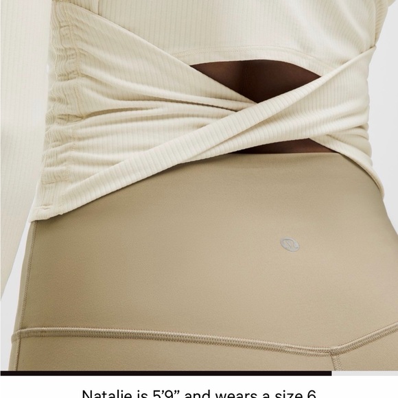 lululemon athletica Cream Long Sleeve Top - Picture 3 of 4